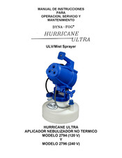 Dyna-fog Hurricane Ultra 2796 Manual De Instrucciones