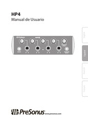 PRESONUS HP4 Manual De Usuario