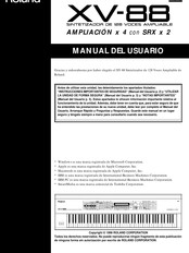 Roland XV-88 Manual Del Usuario