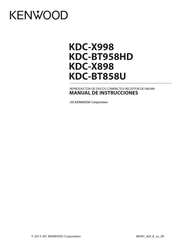 Kenwood KDC-X898 Manual De Instrucciones