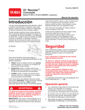 Toro Recycler 22 pulgadas Manual Del Operador