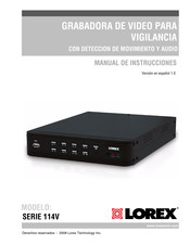 Lorex SERIE 114V Manual De Instrucciones