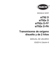 Hach si792x D-FF Manual De Usuario