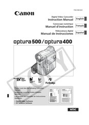 Canon optura40 Manual De Instrucciones