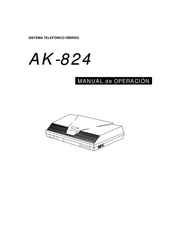 NEC AK-824 Manual De Operación