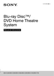 Sony BDV-E390 Manual De Instrucciones