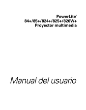 Epson PowerLite 84+ Manual Del Usuario