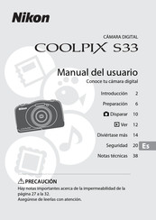 Nikon COOLPIX S33 Manual Del Usuario