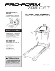 Pro-Form 705 CST Manual Del Usuario