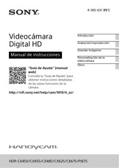 Sony Handycam HDR-PJ675 Manual De Instrucciones