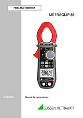 Gossen MetraWatt METRACLIP 86 Manual De Instrucciones