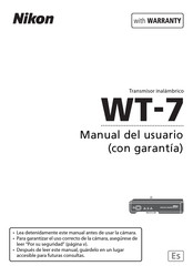 Nikon WT-7 Manual Del Usuario