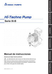 IWAKI PUMPS Serie IX-B Manual De Instrucciones