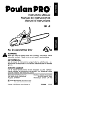 Poulan Pro 221 LE Manual De Instrucciones