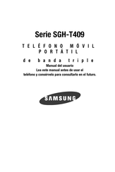 Samsung SGH-T409 Serie Manual Del Usuario