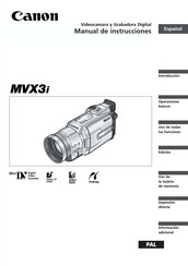 Canon MVX3i Manual De Instrucciones