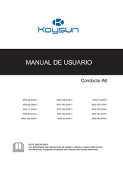 Kaysun Conducto A6 KPD-105 DTN11 Manual De Usuario