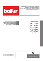 baltur TBG 85 ME Manual De Instrucciones Para La Instalación, El Uso Y El Mantenimiento