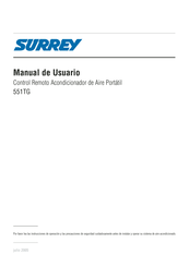 SURREY 551TG Manual De Usuario