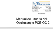 PCE Instruments PCE-OC 2 Manual De Usuario