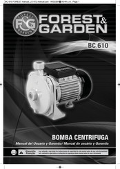 Forest & Garden BC 610 Manual Del Usuario Y Garantía