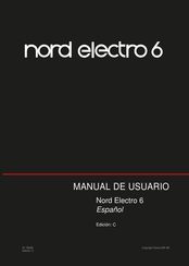 Clavia DMI AB Nord Electro 6 Manual De Usuario