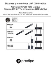 Prodipe B210 DSP Solo UHF Manual Del Usuario