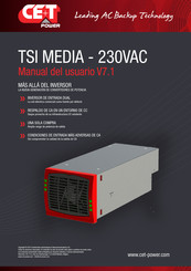 CE+T Power TSI MEDIA - 230VAC Manual Del Usuario