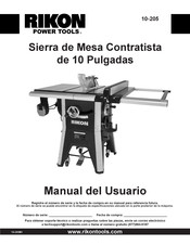 Rikon Power Tools 10-205 Manual Del Usuario