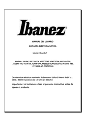 Ibanez PF15ECE-BK Manual Del Usuario