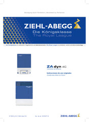 ZIEHL-ABEGG ZA dyn 4C Instrucciones De Uso Originales