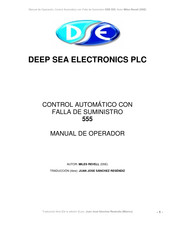 DEEP SEA ELECTRONICS 555 Manual De Operador