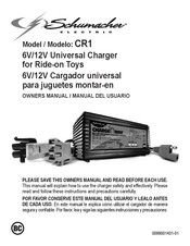 Schumacher Electric CR1 Manual Del Usuario