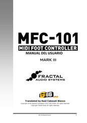 Fractal Audio Systems MFC-101 Manual Del Usuario