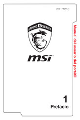 MSI G52-17821X4 Manual Del Usuario