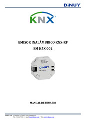 DINUY KNX-RF EM K5X 002 Manual De Usuario