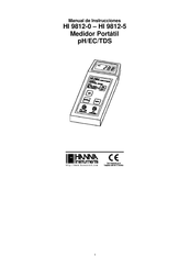 Hanna Instruments HI 9812-5 Manual De Instrucciones