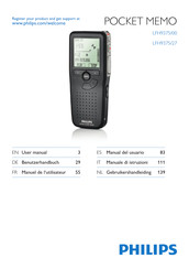 Philips POCKET MEMO LFH9375 Manual Del Usuario