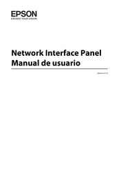 Epson Network Interface Panel Manual De Usuario