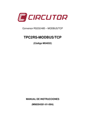 Circutor TPC2RS-MODBUS/TCP Manual De Instrucciones