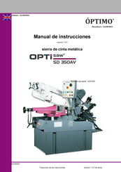 OPTIMO OPTisaw SD 350AV Manual De Instrucciones