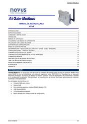 Novus AirGate-Modbus Manual De Instrucciones