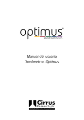 Cirrus Research OPTIMUS Manual Del Usuario