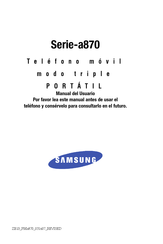 Samsung a870 Serie Manual Del Usuario