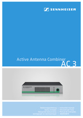 Sennheiser AC 3 Manual De Instrucciones