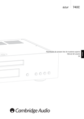 Cambridge Audio azur 740C Manual Del Usuario