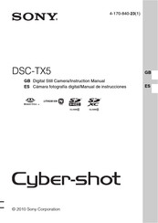 Sony Cyber-shot DSC-TX5 Manual De Instrucciones