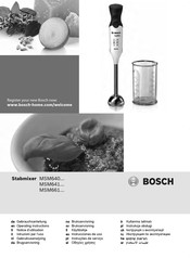 Bosch MSM641 Serie Instrucciones De Uso