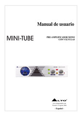 Alto MINI-TUBE Manual De Usuario