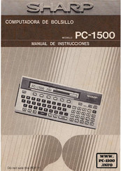 Sharp PC-1500 Manual De Instrucciones